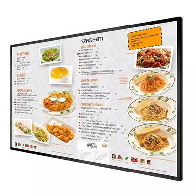 Стена 43 дюймов установила экран рекламы дисплея LCD доски меню Signage цифров
