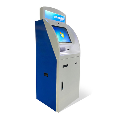 Горячая продавая машина Atm киоска обслуживания собственной личности принтера отчете о распределителя наличных денег A4 обслуживания собственной личности экрана касания