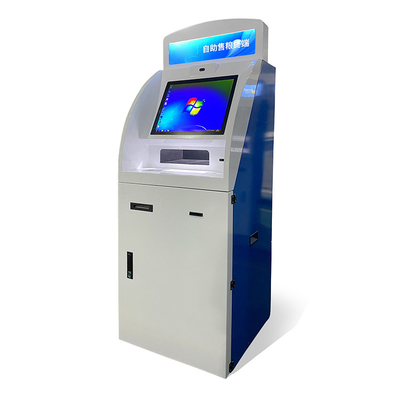 Горячая продавая машина Atm киоска обслуживания собственной личности принтера отчете о распределителя наличных денег A4 обслуживания собственной личности экрана касания