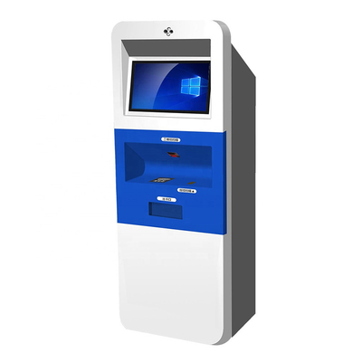 Машина распределителя наличных денег рассказчика машины ATM собственной личности экрана касания для банка