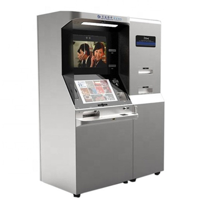 Двойная машина рассказчика Atm киоска депозита наличных денег экрана для депозита денег разделяет