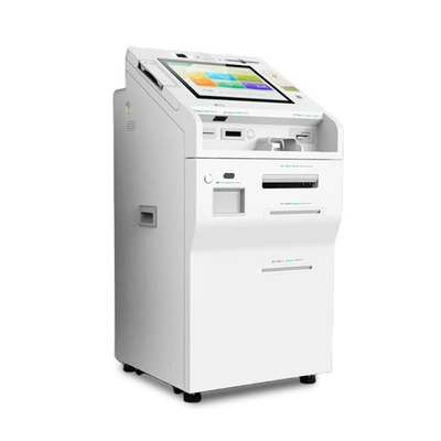 Экран машины депозита наличных денег ATM коммерческого банка положения пола емкостный